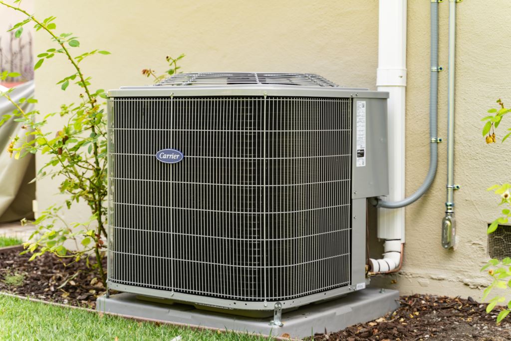 Carrier's heat pump installation by IRBIS HVAC.